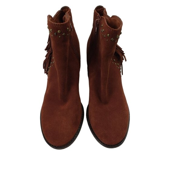 Lucky Brand Kaarina Suede Leather Ankle Boots Size 7.5 - Picture 2 of 10